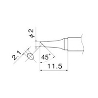 EA304AG-7 2.0mm交換用コテ先