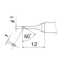 EA304AG-9 1.0mm交換用コテ先