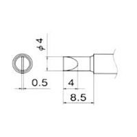 EA304AG-15 4.0mm交換用コテ先