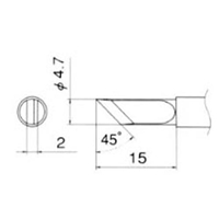EA304AG-27 4.7mm交換用コテ先