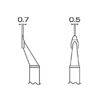 EA304AH-504 0.7x2.0mm交換用コテ先