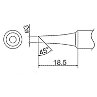 EA304HD-12 φ3.0mmコテ先(EA304HD-47用)