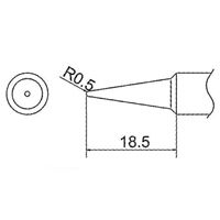 EA304HD-13 R0.5mmコテ先(EA304HD-47用)