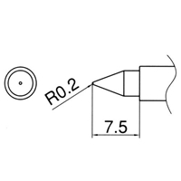 EA304HE-1 R0.2mmコテ先(EA304HE用)