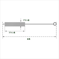 EA109SG-10 10x200mmチューブブラシ(真鍮)_選択画像02