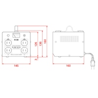 EA815ZG-2A AC115V･125V/2KVA昇圧トランス_選択画像03
