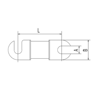 EA758ZP-9 300A/75mm銅ツメ付ヒューズ2本_選択画像02