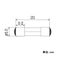 EA758ZW-210 10A/5.2mm管ヒューズ速断型_選択画像02