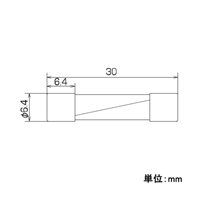 EA758ZZ-0.5 0.5A/6.4mm管ヒューズ10本_選択画像02