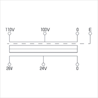 EA815ZY-21 50VA/100V110Vダウントランス_選択画像02