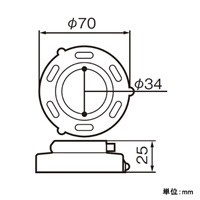 EA940C-103 φ70x25mmセ-ドホルダ-_選択画像02