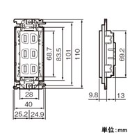 EA940CD-461 125V/15A埋込コンセント2口_選択画像04