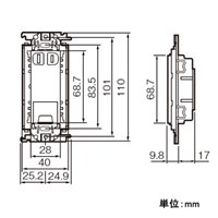 EA940CD-464 埋込コンセント2口/抜ケ止メ_選択画像04