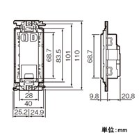 EA940CD-465 埋込コンセント2口/抜止/接地_選択画像04