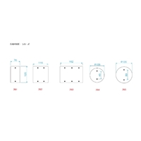 EA940CE-263 メタル製カバープレート角/3連_選択画像03