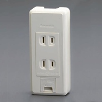 EA940CG-103 角型コンセント2口アース付