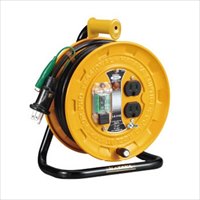 AC125V/15A/10mコードリール(漏電遮断器付