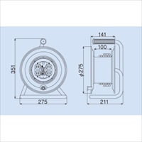 EA815FC-30 AC125V/15A/30m固定リ-ル漏電遮_選択画像04