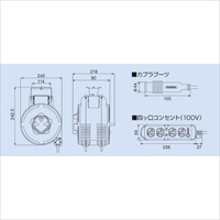EA815SS-21 AC125V/15Ax8m自動巻コンセント_選択画像04