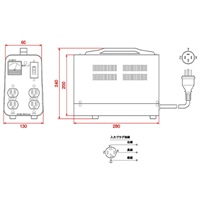 EA815ZE-3 AC200V-100V/3.0KVA降圧トランス_選択画像03