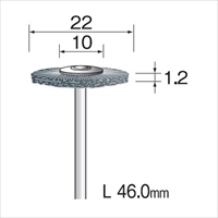 EA819AJ-15 22mm/3mm平型軸ブラシ ステン製_選択画像03