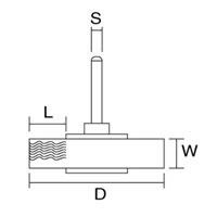 EA819BM-1 30mm/6mm軸ブラシ平型/スチ-ル製_選択画像02