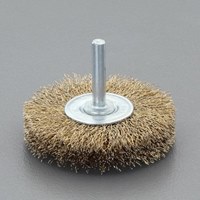 EA819BM-6 100mm/6mm軸ブラシ平型スチ-ル製