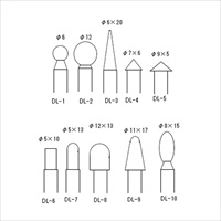 EA819DL-9 11x17mmダイヤモンドバ-(6mm軸)_選択画像02