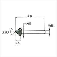 EA819DL-67 8x4mmダイヤバ- 傘型90゜6mm軸_選択画像02