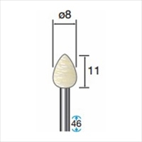 8x11mm軸付フェルトバフ(3mm軸)_選択画像02