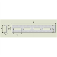 EA439AB-43 44.4x17x400mmチャンネル(穴付)_選択画像04