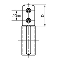 EA440CJ-32 32A鋼管用防振立バンド_選択画像02