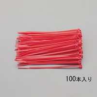 EA475C-100 100x2.5mm結束バンド(赤/100本)