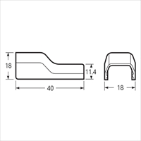 EA947HM-111J 18x40モ-ル継手コ-ナ-プラWH_選択画像03