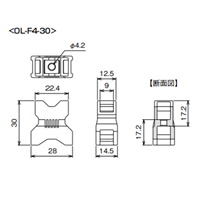 EA948GR-1 22.4x12.5x30mmケーブルサドル_選択画像04