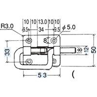 EA951B-14 50x53mmP型ラッチ(ステンレス製)_選択画像02
