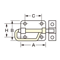 EA951BK-40 40.5x38mmP型ラッチ_選択画像02