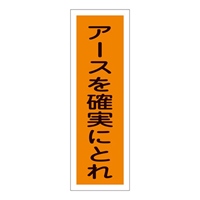 360x120mm短冊形標識[アースを確実にとれ]