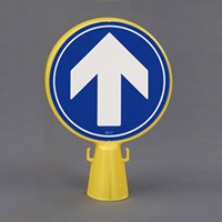 300x92x430mmコーンヘッド標識(上矢印)