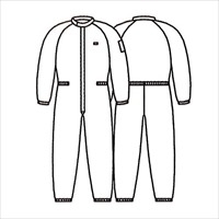 EA996DD-3 LLクリ-ンル-ム用継ギ作業服(白)_選択画像02