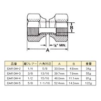 EA410W-4 F1/2雌フレアー継手_選択画像03