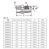 EA443M-43 NPT1/2xF3/8ネジコネクター_選択画像02