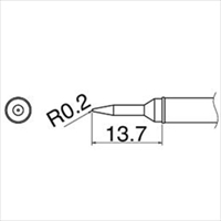 EA304AL-4 R0.2mm 交換用コテ先EA304AL用