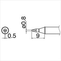 EA304AL-15 φ0.8mm 交換用コテ先EA304AL用