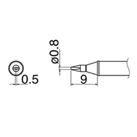 EA304AL-15 φ0.8mm 交換用コテ先EA304AL用