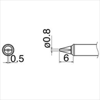 EA304AL-16 φ0.8mm 交換用コテ先EA304AL用