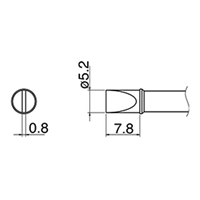 EA304AL-26 φ5.2mm 交換用コテ先EA304AL用
