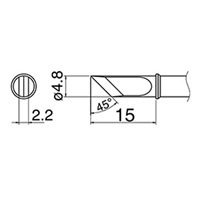 EA304AL-43 φ4.8mm 交換用コテ先EA304AL用
