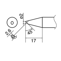 EA304AM-1 φ0.2mm 交換用コテ先EA304AM用