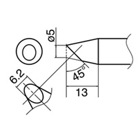 EA304AM-2 φ0.5mm 交換用コテ先EA304AM用